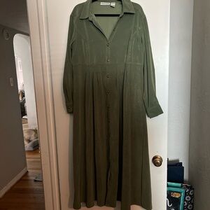 Chadwicks Forest Green Long Sleeve Dress